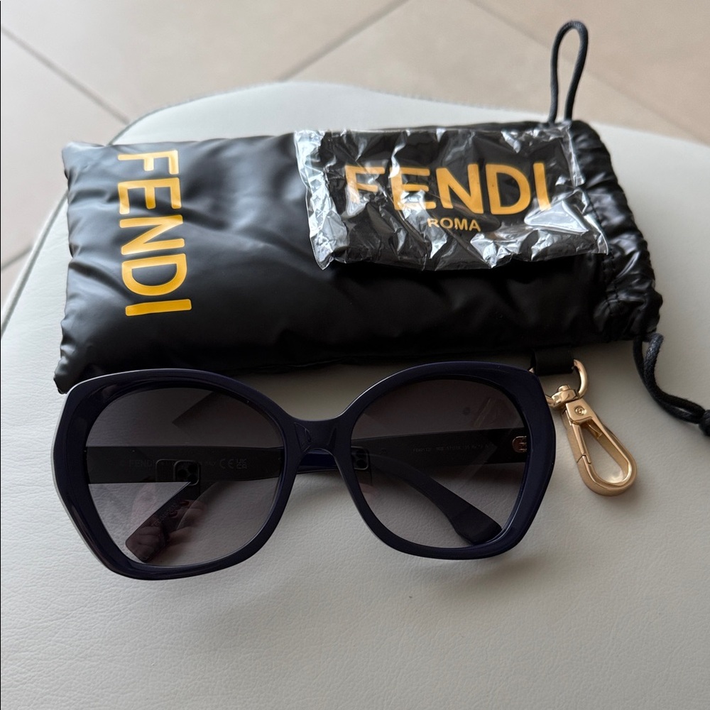 Fendi Women's Dark Blue Sunglasses